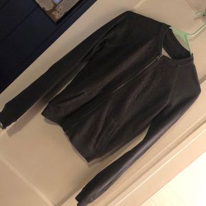 Abercrombie sweatshirt lace cardigan zip